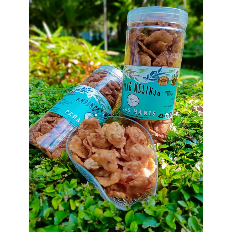 

Emping Melinjo Pedas Manis 350gr Toples