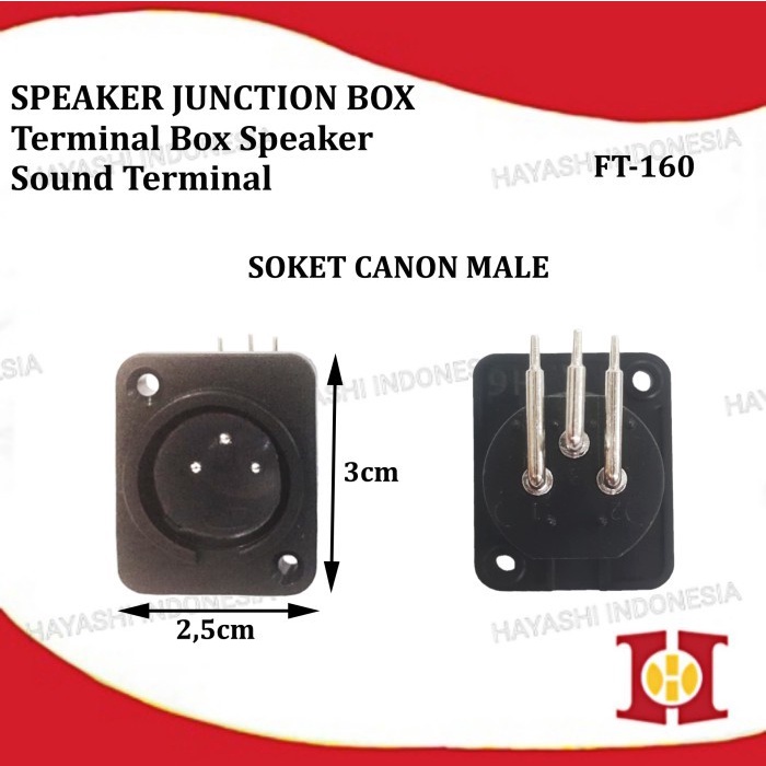 Terminal Box Kotak Speaker Panel Segi Soket Binding Biding Post Spikon-5pcs