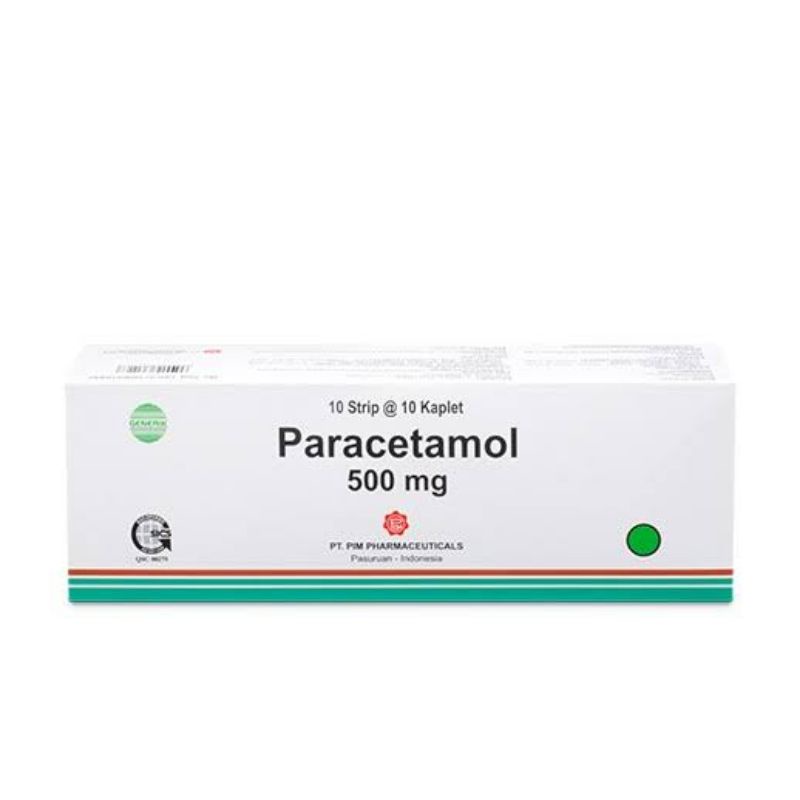 Jual Paracetamol 500 MG tab (PIM) box isi 100 tab Shopee Indonesia