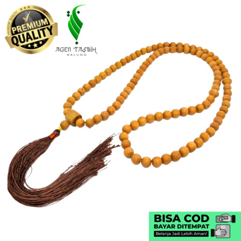 Tasbih Cendana Motif Kuncir Size 8mm, Bisa COD