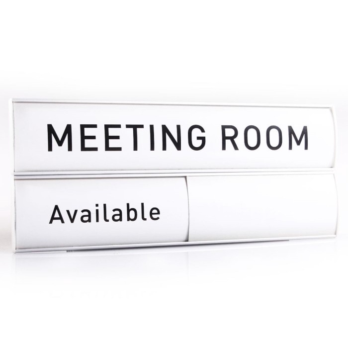 

BUILDING SIGNAGE PAPAN INFO MEETING ROOM 2 ROW