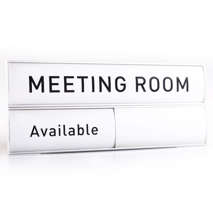 

BUILDING SIGNAGE PAPAN INFO MEETING ROOM 2 ROW