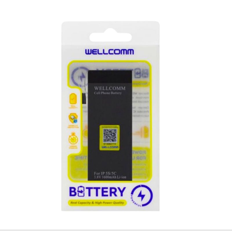 Baterai iPhone 5S Original Wellcomm Berkualitas
