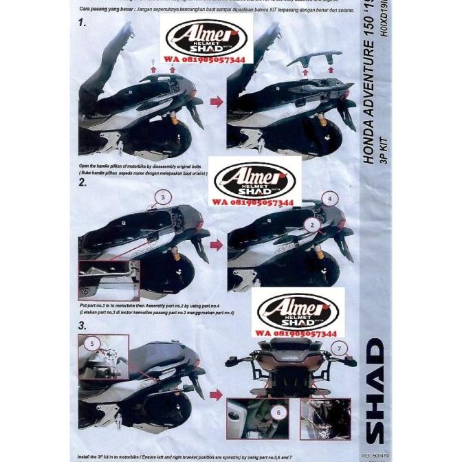 Shad Sh23 Paket Side Box Honda Adv150