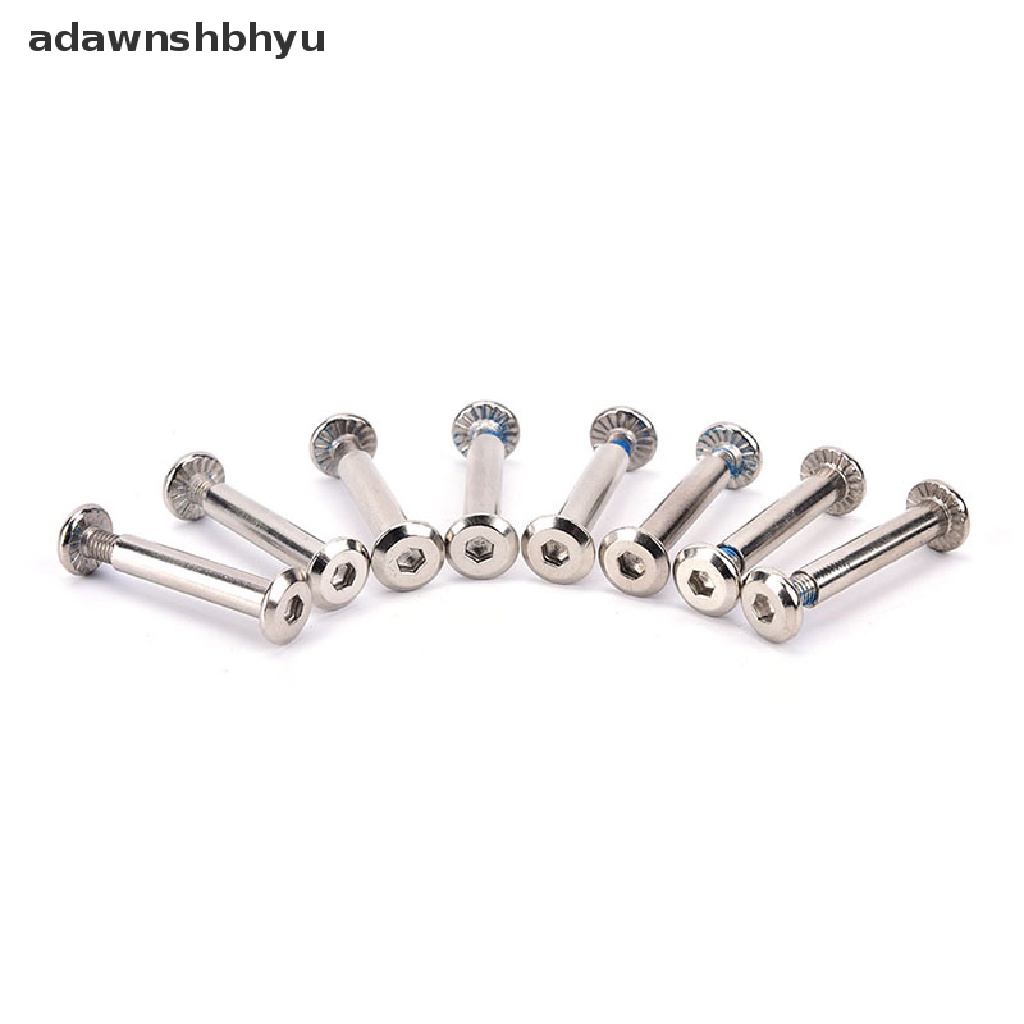 Adawnshbhyu 8x/set inline roller As Mata Pisau Sekrup Baut Roda skate Untuk Sepatu skate ID