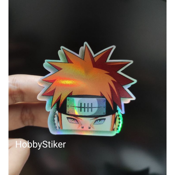 Stiker anime naruto premium hologram | Pain akatsuki