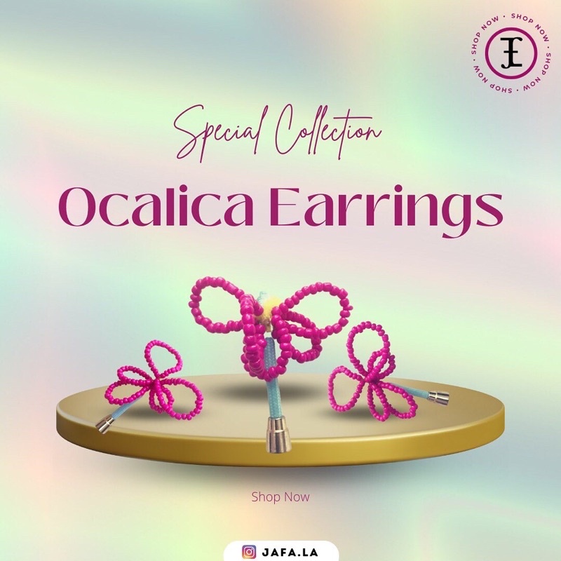 [Jafa.la] Ocalica Earrings / Anting Lucu / Anting Kekinian / Anting Manik / Anting Paracord / Anting