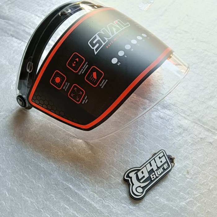 Kaca Kaca Helm Snail / Snail Visor Helm Vespa Flat F19A Clear