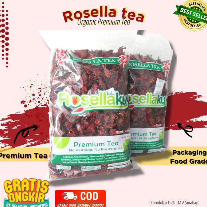 

ROSELA KERING MERAH 100% ORGANIK MURAH DEPKES-PIRT 1KG