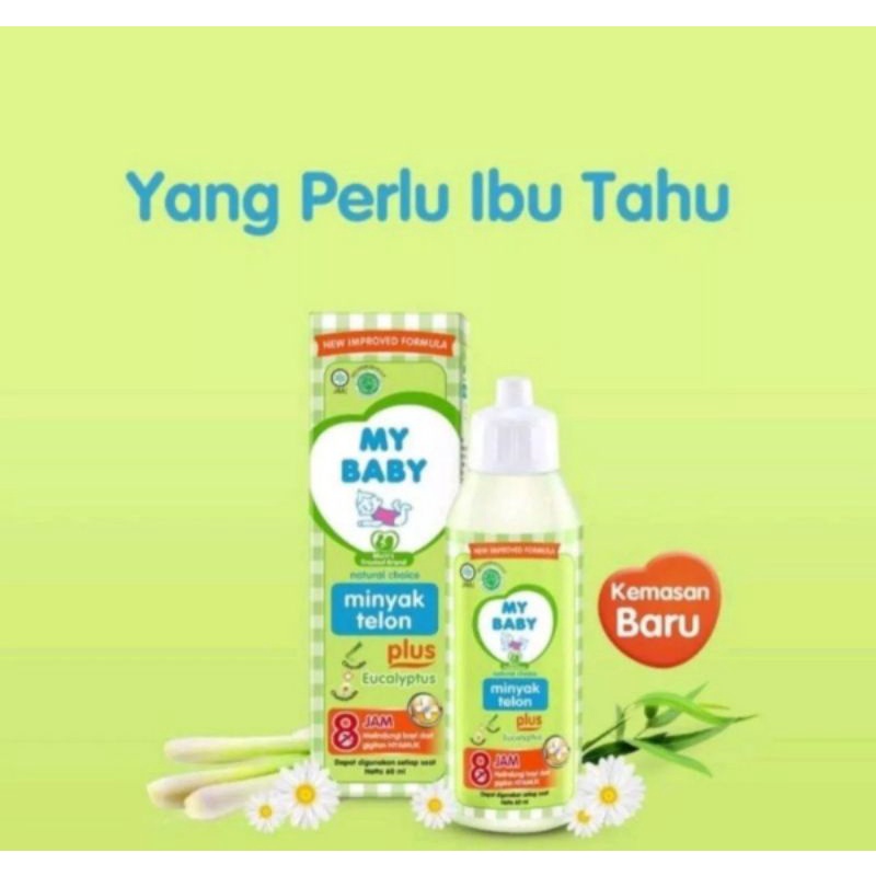 Minyak Telon MY BABY 150 ml Plus Eucalyptus + Citronella Termurah &amp; Terlaris