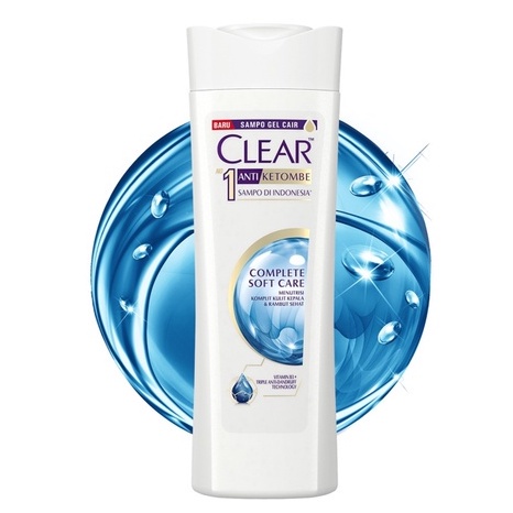 CLEAR SHAMPOO ANTI KETOMBE COMPLETE SOFT CARE 70ML -NJ