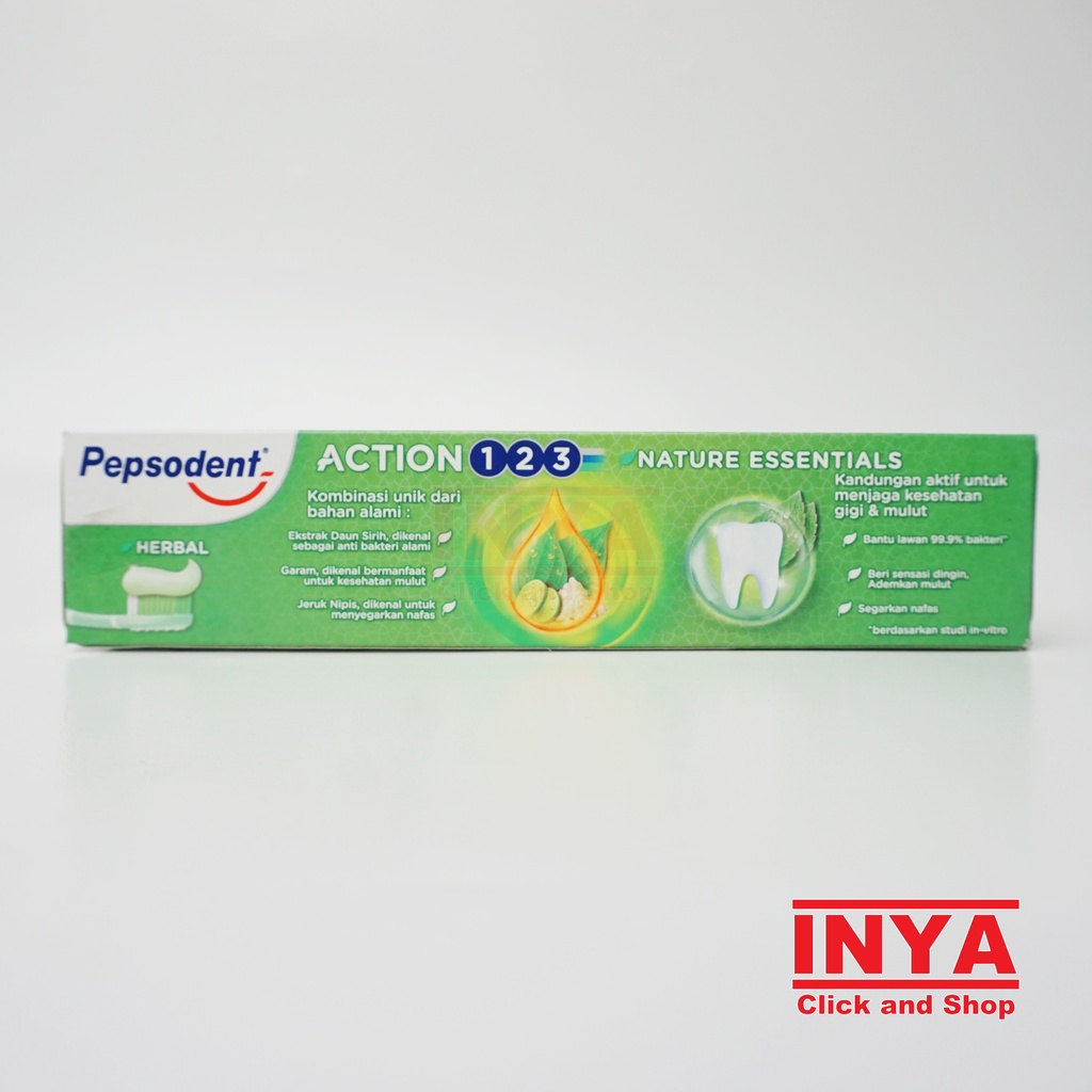 PEPSODENT ACTION 123 HERBAL TOOTHPASTE 190gr - Pasta Gigi - Odol