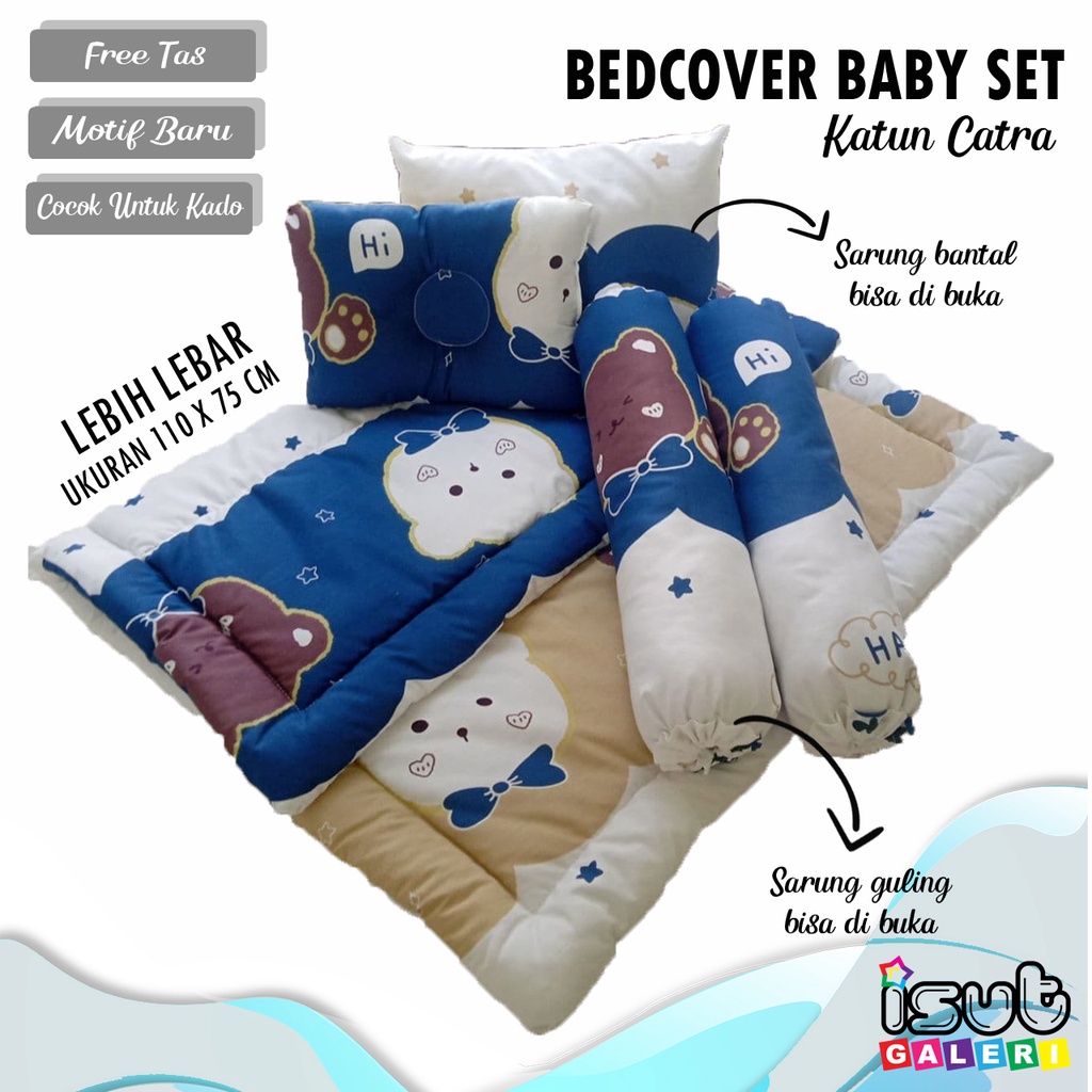 KAWAII BEAR BEDCOVER BAYI SET / MATRAS MULTIFUNGSI