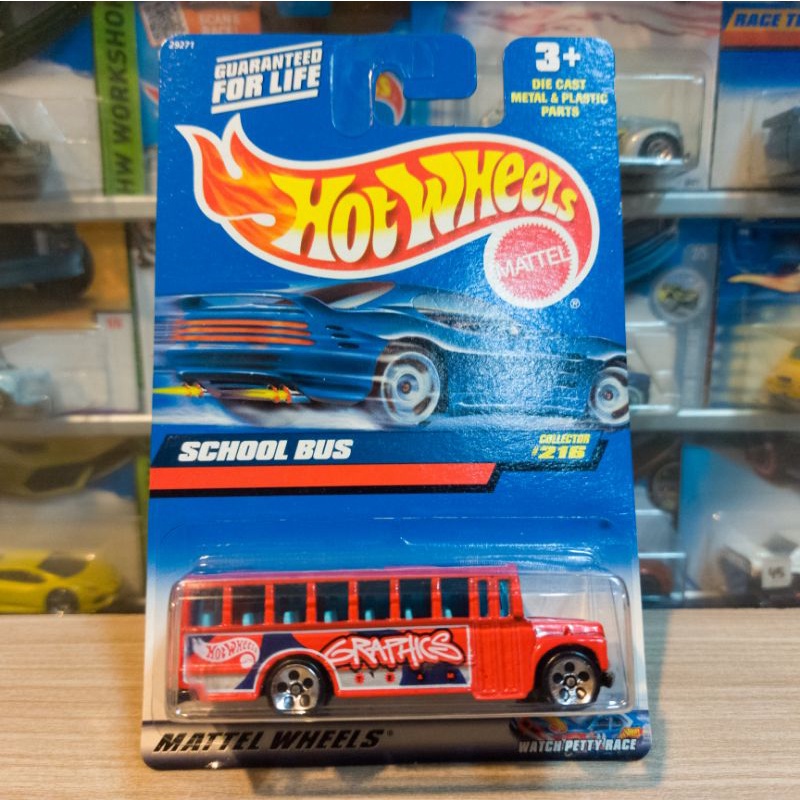 HOT WHEELS SCHOOL BUS RED