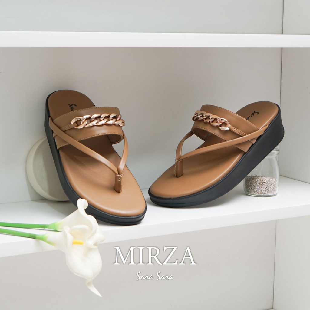 Sara Sara MIRZA Sandal Jepit Wanita sandal wedges jepit sandal selop terbaru