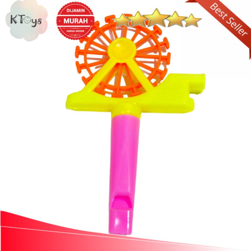 mainan anak peluit kipas 12cm whistle siul