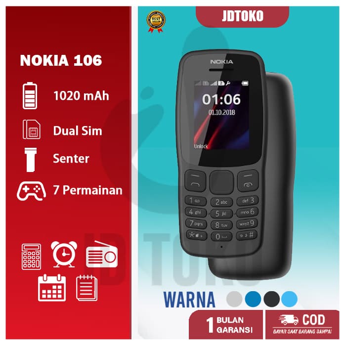 Nokia 106 - 2018 Dual Sim