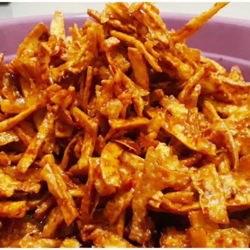 

Balket/ balung kuwuk / mangleng /kripik singkong pedas manis