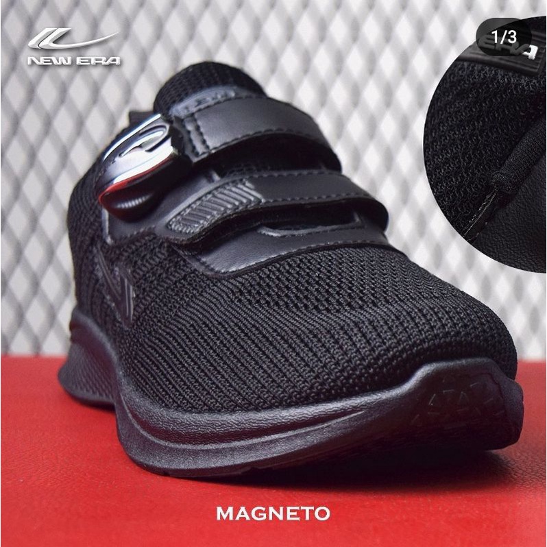 SEPATU MAGNET NEW ERA MAGNETO/MAGNUM HITAM SEKOLAH TK SD