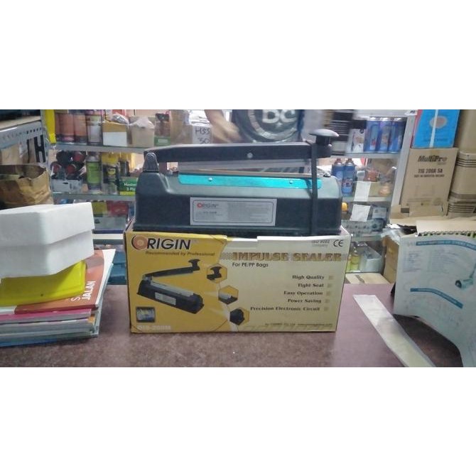 Alat Press plastik 20cm bodi besi Mesin Impulse sealer 20 body metal