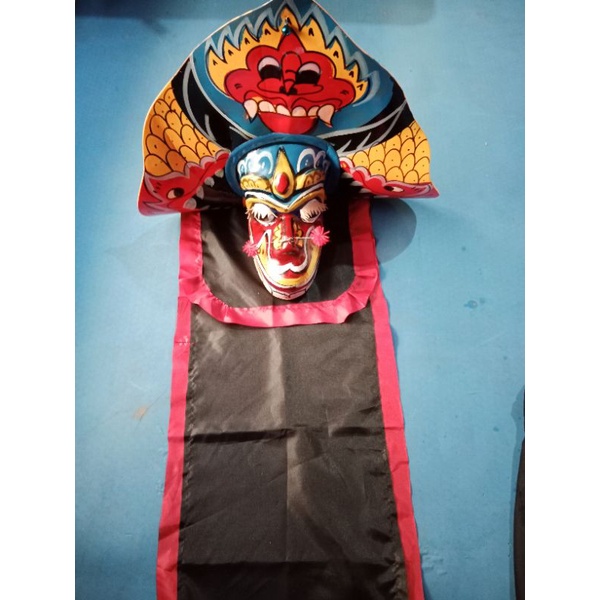 Paket 6 item, barongan spon, reog spon, kepang kain, pecut madura, kaos, celana