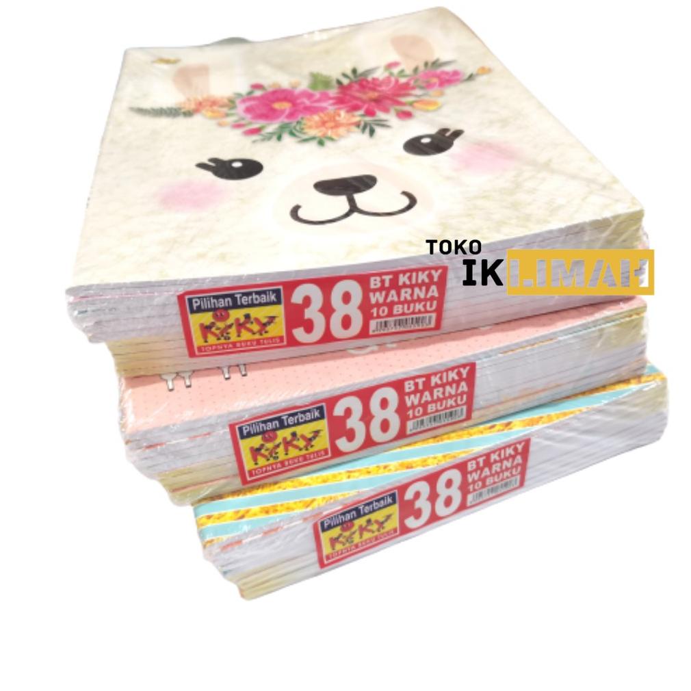 

BISA COD KIKY Buku Tulis Sekolah Warna 38 Lembar (Isi / Pak 10 Buku) / Motif Random