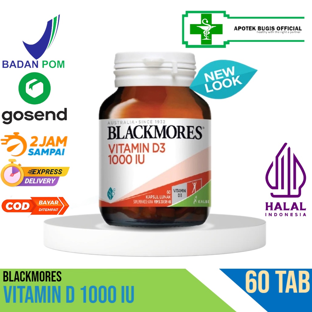 Blackmores Vitamin D3 1000 IU 60 Kapsul