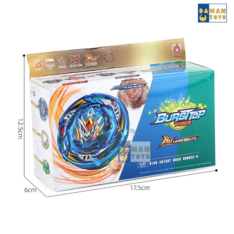 Mainan Anak Gasing Beyblade Wind Knight Moon Bounce Gangsing Bayblade set