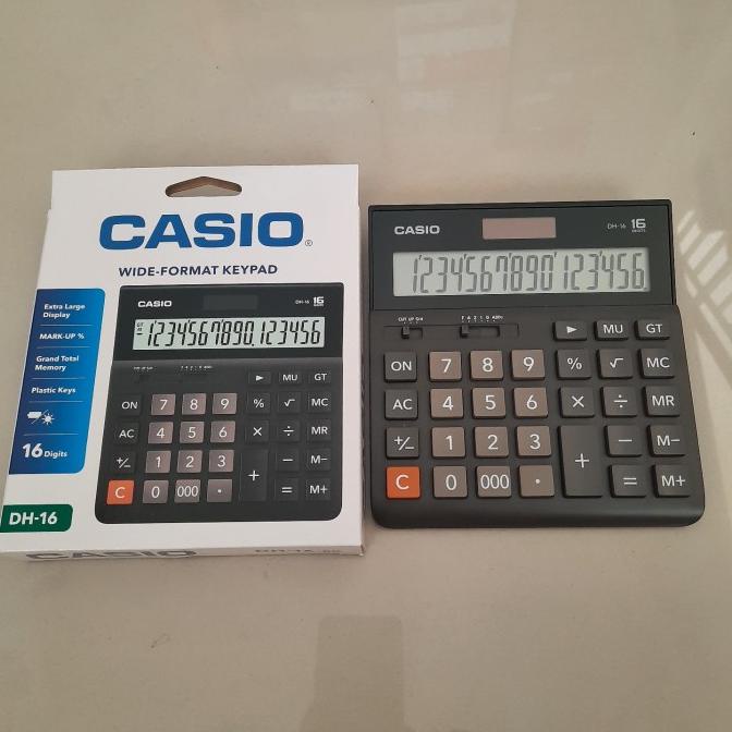 

Kalkulator Casio 16 Digit DH-16 / Calculator Casio DH-16 Besar