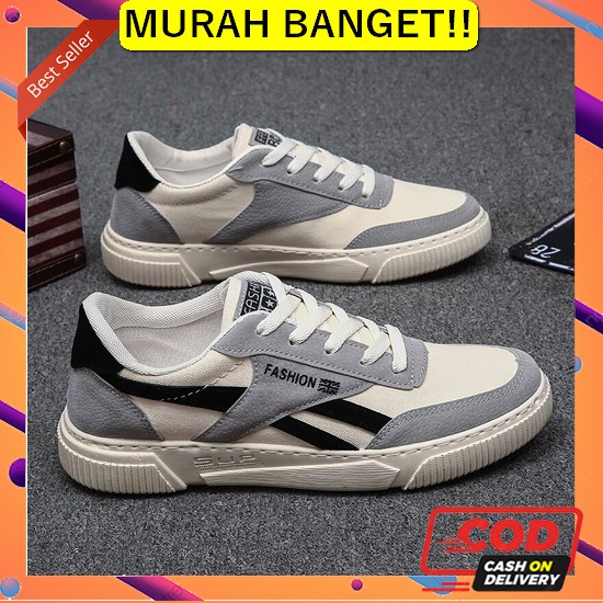 Sepatu Sneakers Pria Cowok Terbaru Import Santai Sneaker Original Kere Sepatu Sneaker Pria Import - 