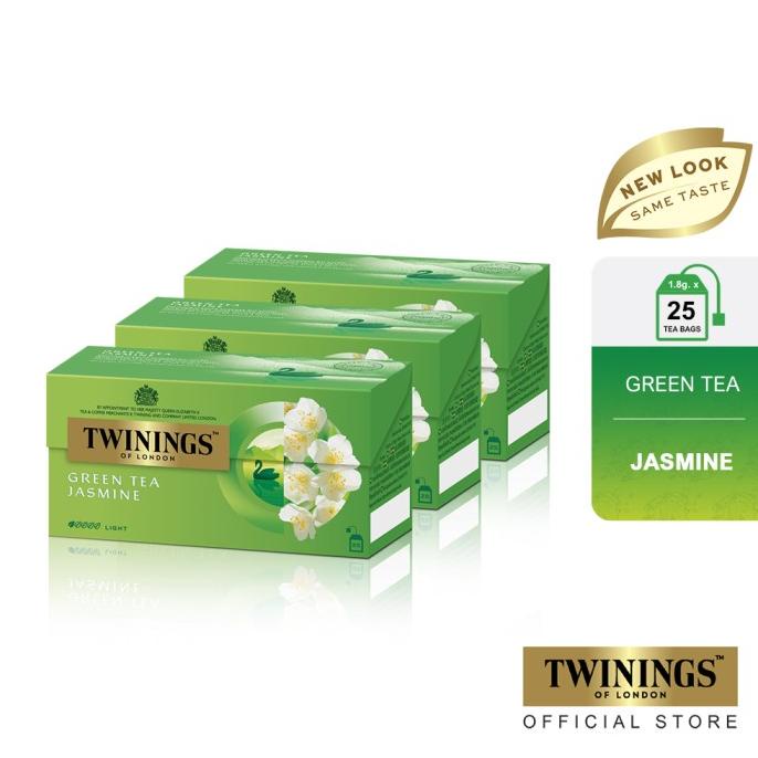

Twinings Paket Bundle Set 3 Teh Hijau Celup Jasmine Green Tea 25x1.8gr