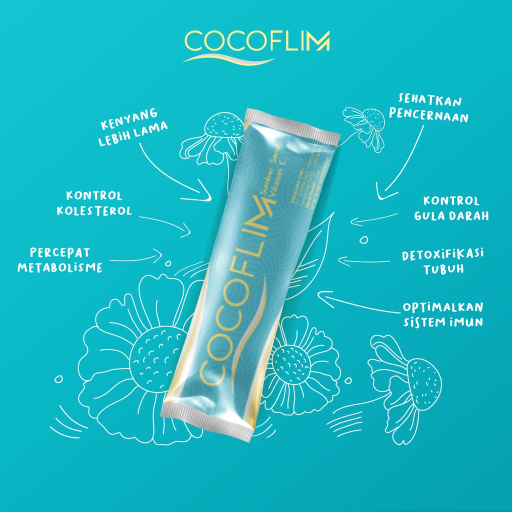 Cocoflim Fiber 1 Box Minuman Pembakar Lemak - Kesehatan Detox &amp; Diet