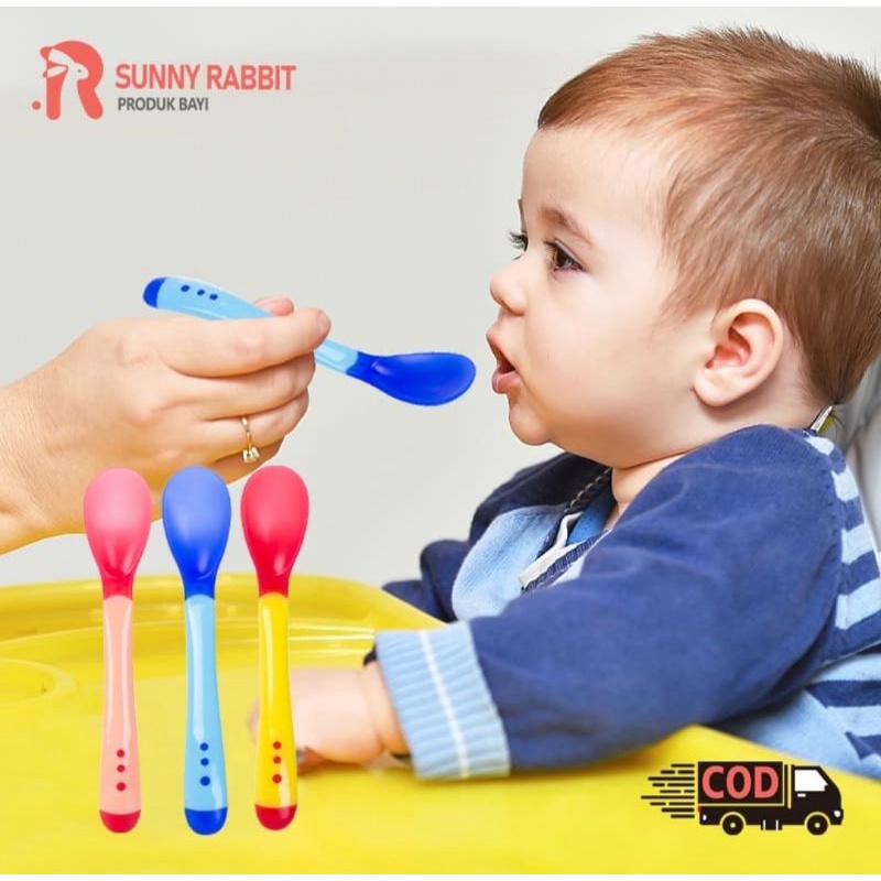 SENDOK MAKAN BAYI | SENDOK BABY SILIKON LEMBUT | SENDOK MAKAN ANAK KECIL