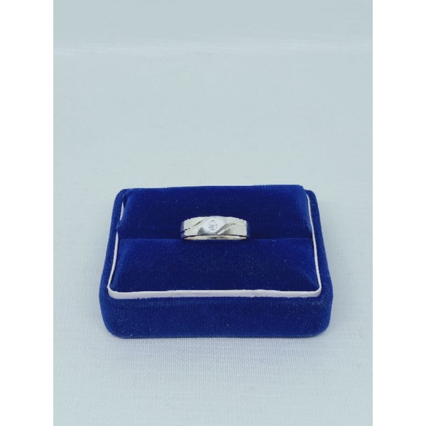 Cincin ring mp 1 +list / wedding ring / cincin perak asli silver 925 lapis emas/ cincin fashion pria &amp;wanita terbaru