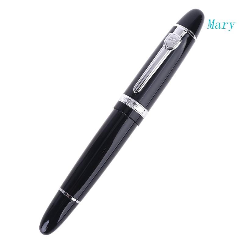 Mary New Jinhao159 Black Dan Silver Untuk M Nib Fountain Pen Tebal