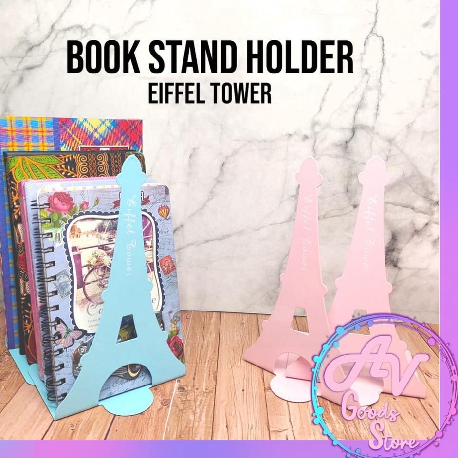

[V-14 ♥☞] Book Stand / Sandaran Buku / Penyangga buku / pembatas buku / Book end fancy besi (2pcs)-super keren