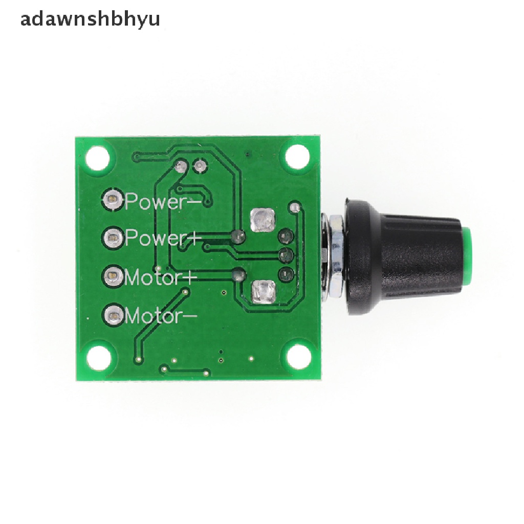 Adawnshbhyu 1.8V 3V 5V 6V 12V 2A PWM Dc Motor Speed Controller Variable Speed Regulator Governor Switch, Switch Fungsi 1803BK ID