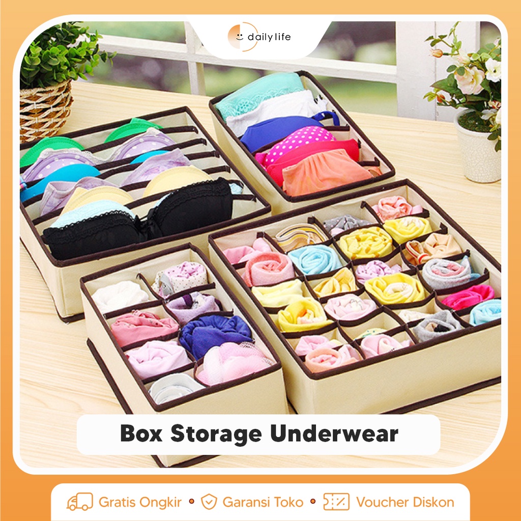 Box Storage Tempat Penyimpanan Underware Serbaguna -BOX-SLT- Dailylifeid