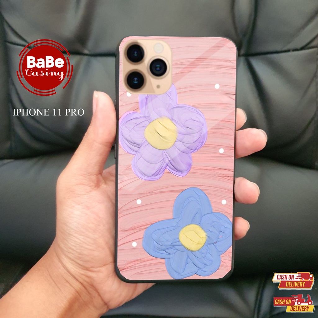 CASE IPHONE 11 PRO  MOTIF [FLOWER CUTE ] Fashion Case - Case Terbaru - Case Termurah - Case Terlaris
