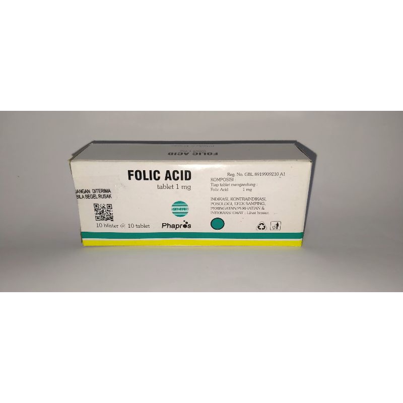 ASAM FOLAT 1MG FOLIC ACID 1MG