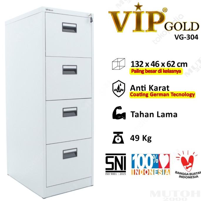 

PROMO VIP GOLD VG-304 FILLING CABINET 4 LACI LEMARI ARSIP TERBAIK