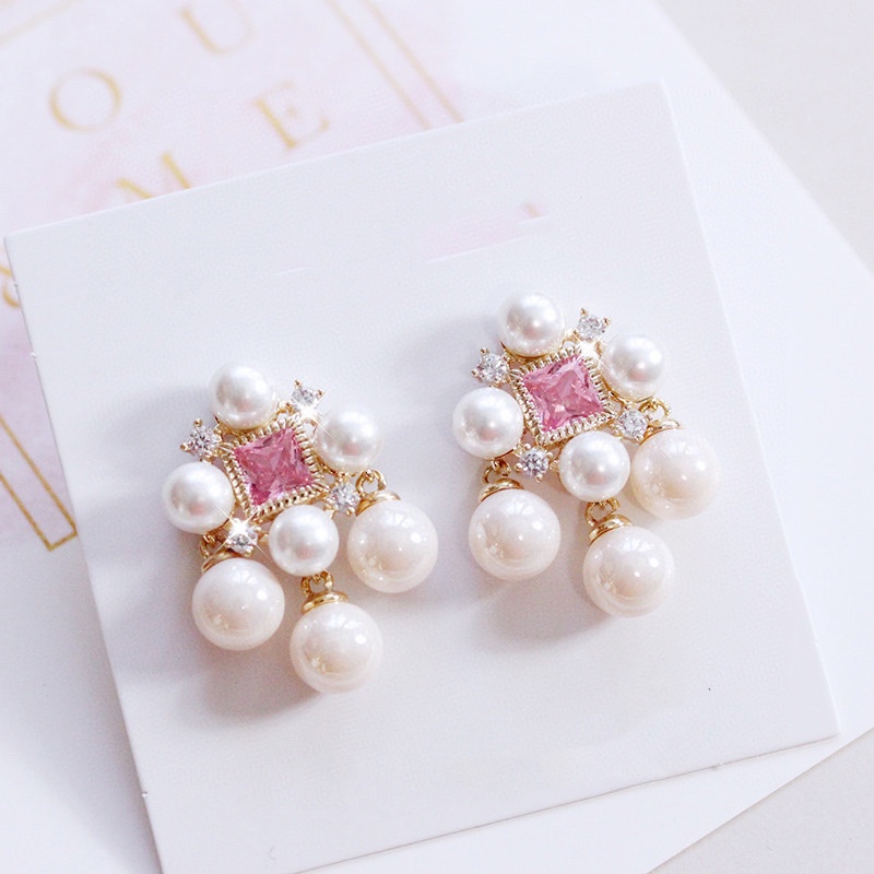 Elegan Unik Retro Mutiara Rumbai Korea Segar Fashion Anting Temperamen Manis