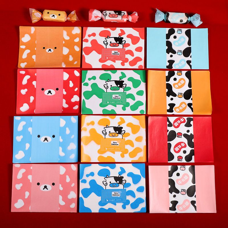 Kertas Permen 100pcs/pembungkus coklat 9x12/ kertas pembungkus nougat