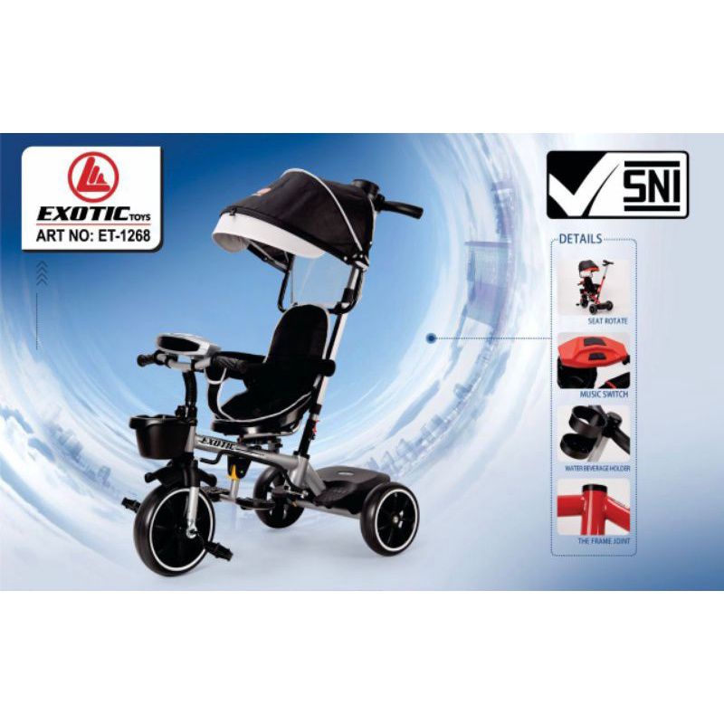 Sepeda Anak Roda 3 Exotic ET 1268