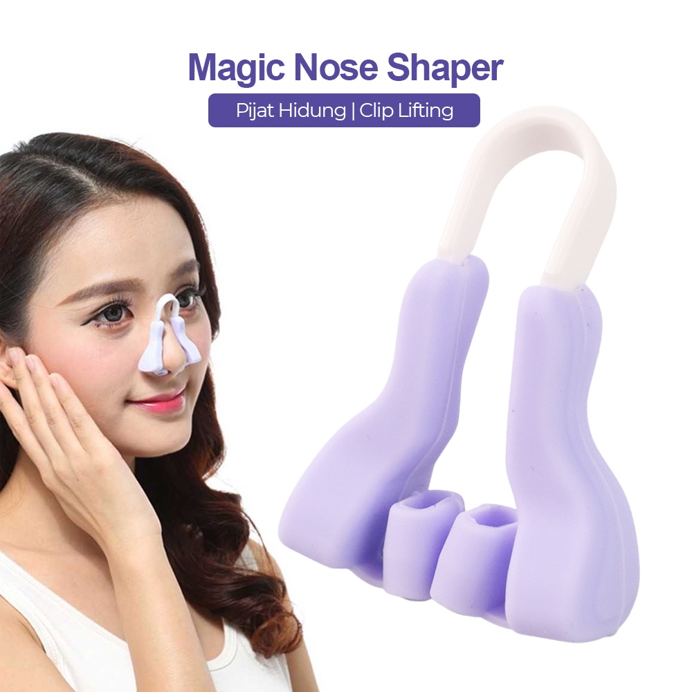 Alat Pijat Hidung Magic Nose Shaper Clip Lifting - Purple /  Alat Memancungkan Hidung / Pemancung Hidung / Kesehatan Hidung