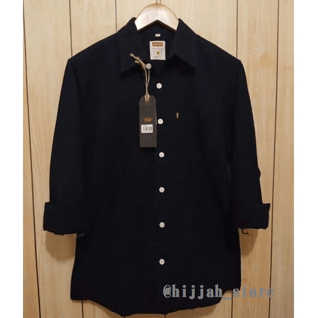 Terwuwu kemeja panjang pria cowok gatlemen cowok biru navy dongker polos formal kantor hem baju kemeja pria lengan panjang distro kasual santai casual katun dinas pns kerja putih merah marun kuning hitam premium pria cowok laki-laki terlaris murah