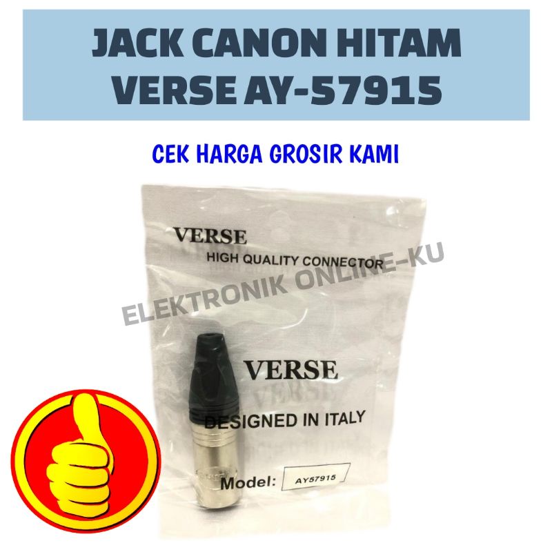 JACK CANON XLR MALE VERSE AY57915