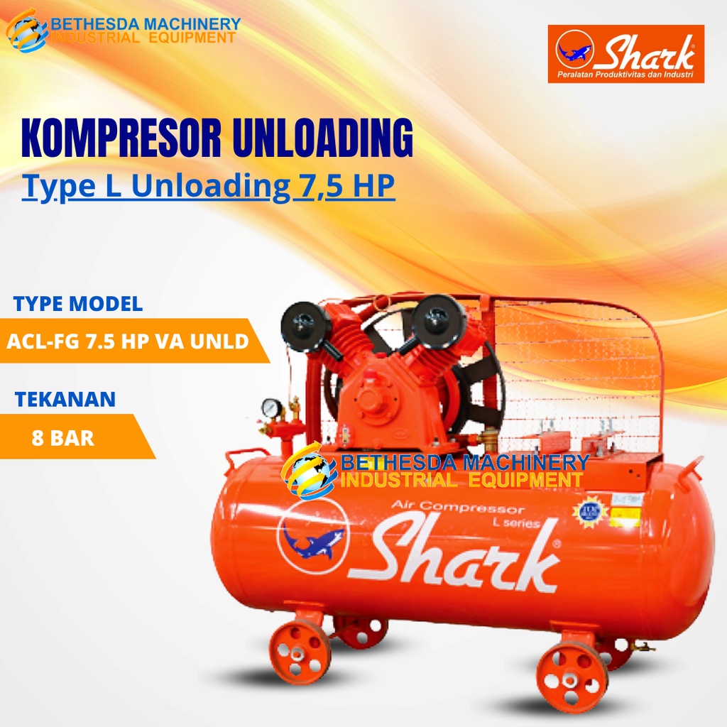 SHARK Kompresor Udara / Air Compressor 7.5 HP 10 HP 15HP Unloading