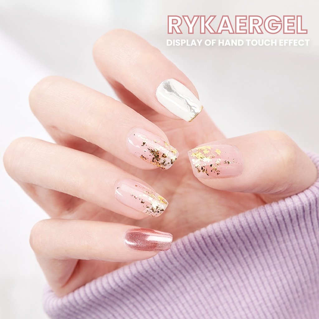 ( COD ) RYKAERGEL 15ML TOP COAT BASE COAT REINFORCE GEL UV TOP COAT TAHAN 2 BULAN KUTEK GEL TOP COAT NAIL ART