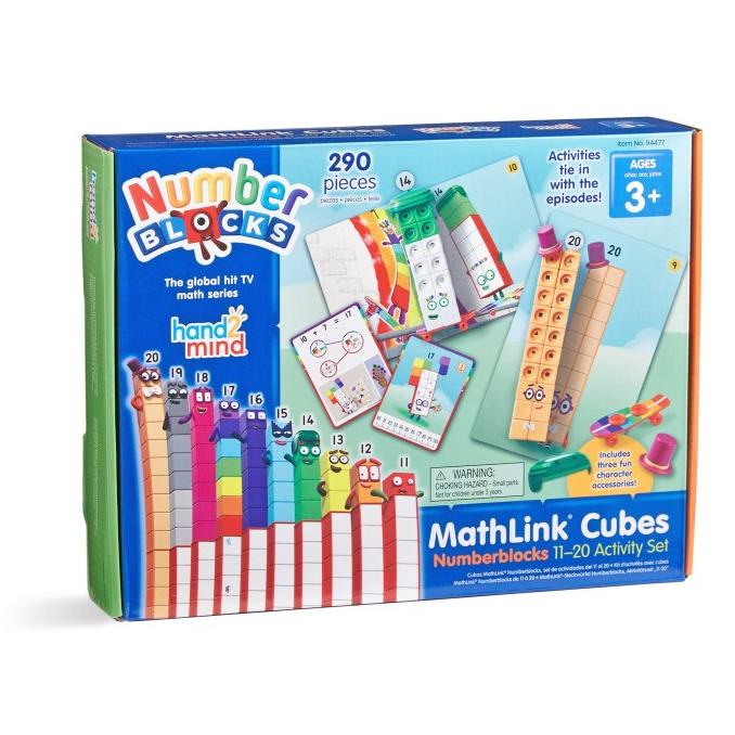 Hand2Mind Numberblocks MathLink Cubes 1120 Activity Set